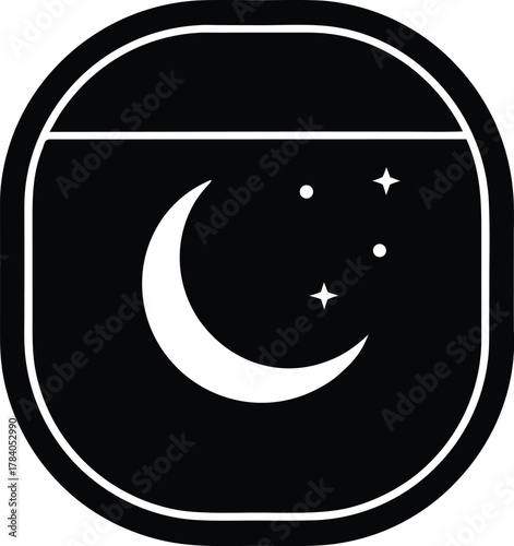 Sleep Tracker App Vector Icon