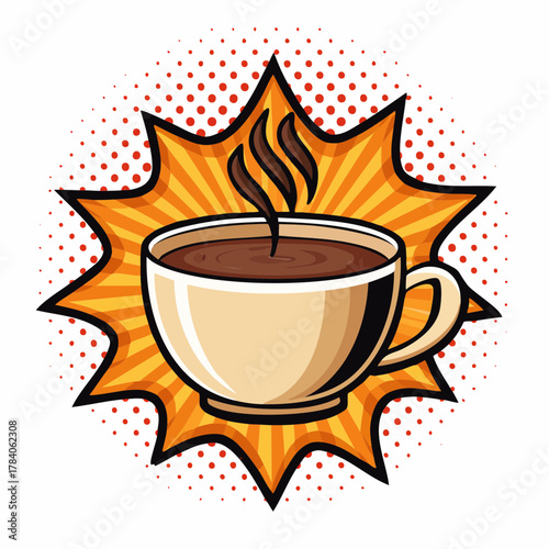 Dampfende Tasse Kaffee