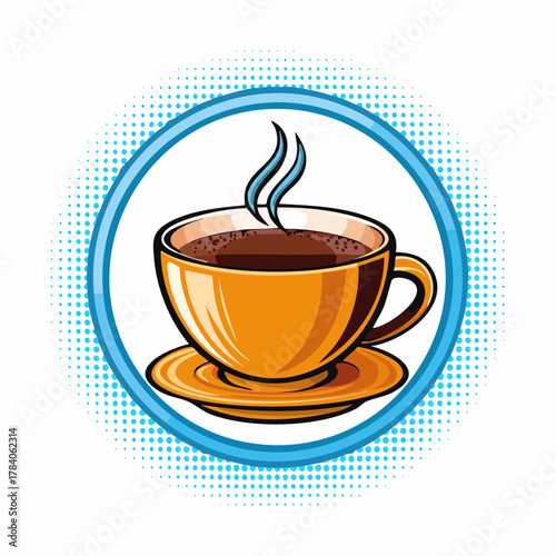 Dampfende Tasse Kaffee