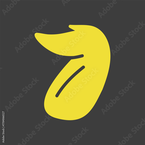 Poultry Meat Wing Black Glyph Icon
