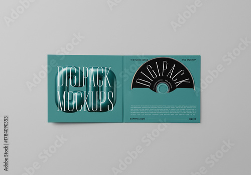 Open Digipack PSD Mockup