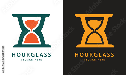 Bold, geometric hourglass logo shaped like the letter X. Represents time management, precision, and a strong statement. Dual colors.