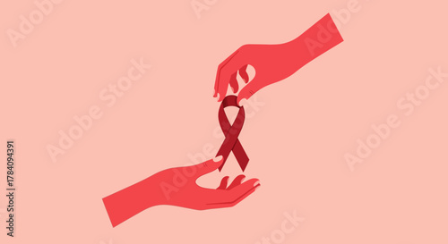 Support and Solidarity for World AIDS Day Concept