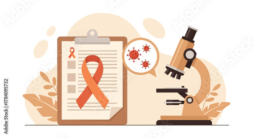 World AIDS Day Medical Checkup Illustration