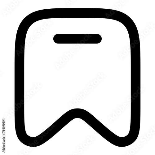 Enhance your design with this minimalist save icon for apps and websites, perfect for marking favorites and important content, offering a clean and modern touch