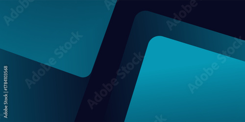Blue abstract gradient shapes background. Vector illustration