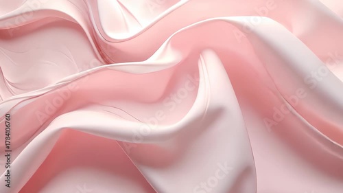 Soft Whispers: A Delicate Ballet of Silk: Delicate blush silk drapes and folds, creating a mesmerizing display of soft, flowing textures. Evokes a sense of gentle luxury and elegance.