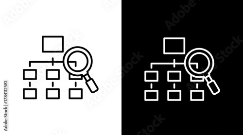 Data Taxonomy  White Icon Set Design