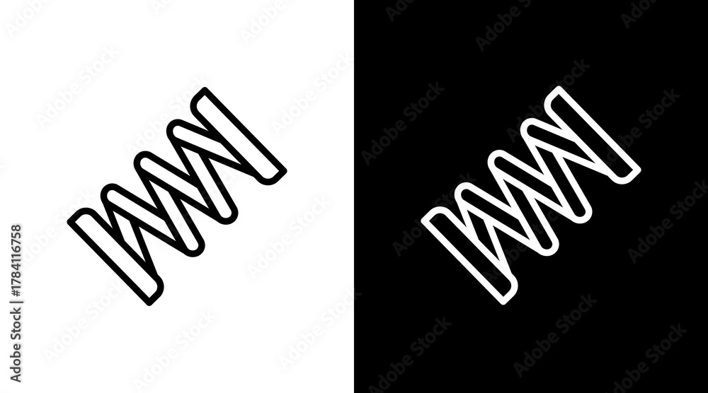 Fototapeta premium Spring White Icon Set Design