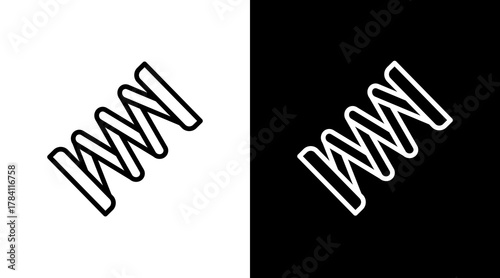 Spring  White Icon Set Design