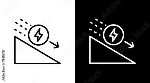 Kinetic Energy  White Icon Set Design