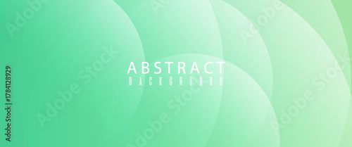 Minimalist banner background green gradations soft color.simple design circle memphis. Modern trendy design