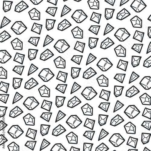 Cartoon or line gemstones form the business background.