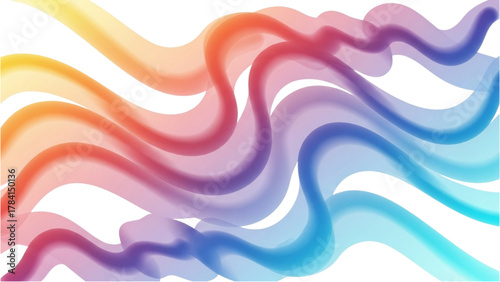 Dynamic Gradient Waves A Modern Abstract Background with Vibrant Blended Colors and Smooth Flowing Shapes for Contemporary Designs