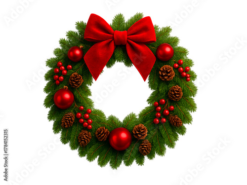 Christmas Object Pack on Transparent Background Festive Holiday Decorations Collection