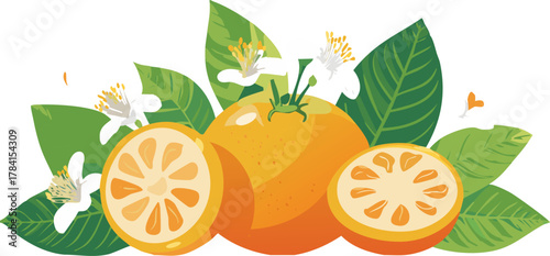 Sustainable Food Choices: Orange Fruit Representing the Benefits of Seasonal Eating and Supporting Agricultural Systems That Minimize Environmental Impact and Waste.
