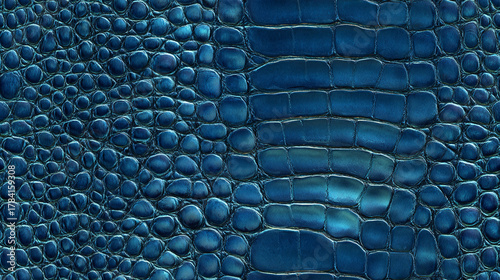 Blue seamless pattern resembling crocodile skin texture