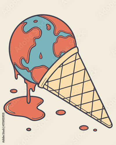 Planet Earth is melting like ice cream.