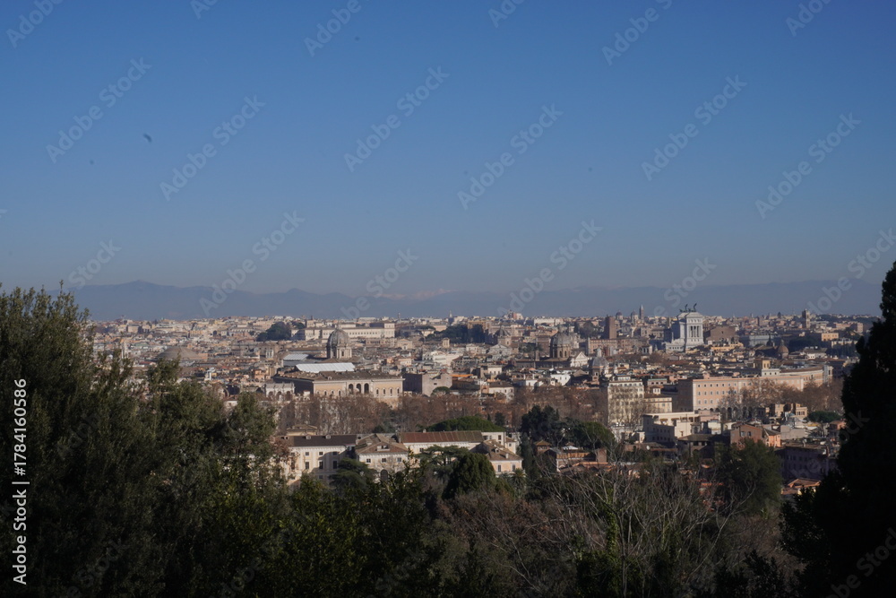 Fototapeta premium Cityscape of Rome in the morning