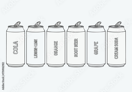 Soda Pop Flavors A Lineup of Refreshing Canned Drinks