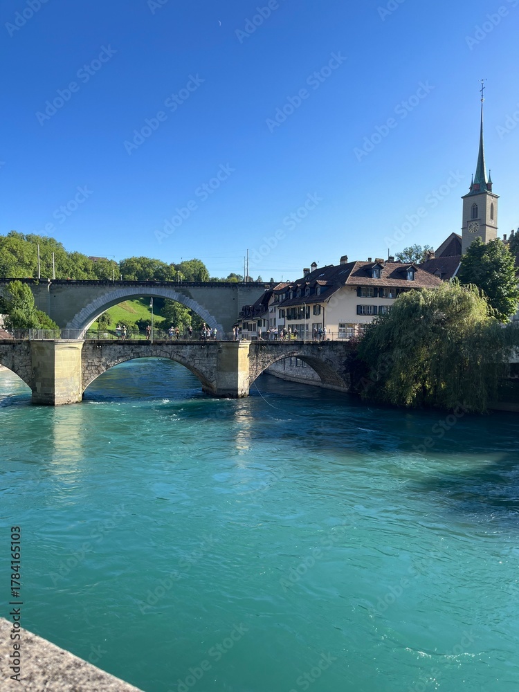 Fototapeta premium Bern along the Aare