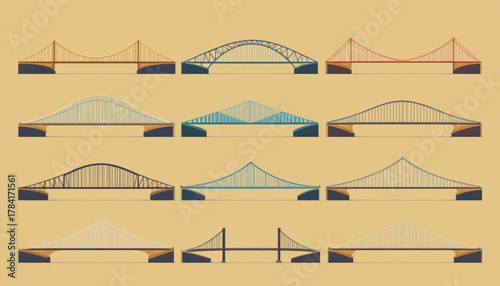 vector illustration of bridge