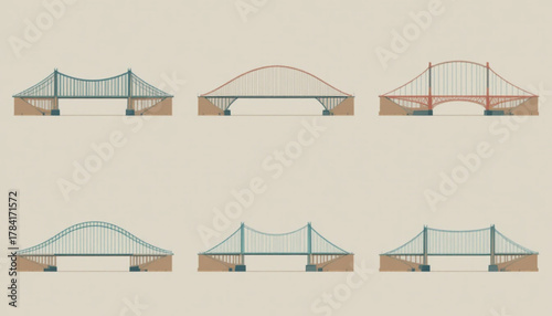 vector illustration of bridge