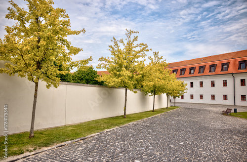 Photography Bratislava, Slovakia – July 24, 2025: The Baroque gardens of Bratislava Castle f