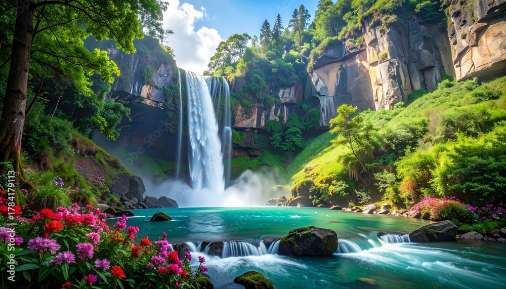 Naklejka premium Waterfall