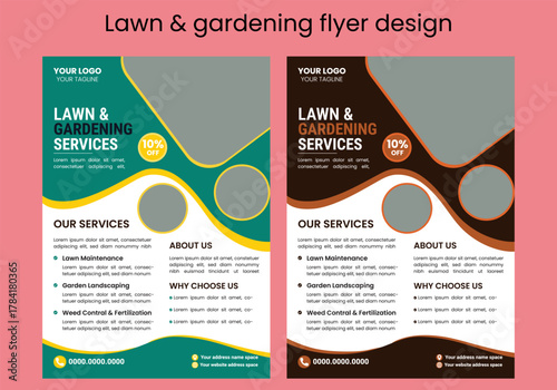 This editable social media flyer template enhances your garden services' online presence. It is perfect for promoting landscaping, lawn care, and outdoor design services across various platforms.