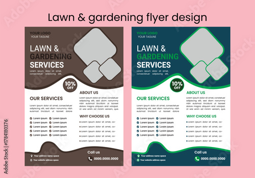 This editable social media flyer template enhances your garden services' online presence. It is perfect for promoting landscaping, lawn care, and outdoor design services across various platforms.