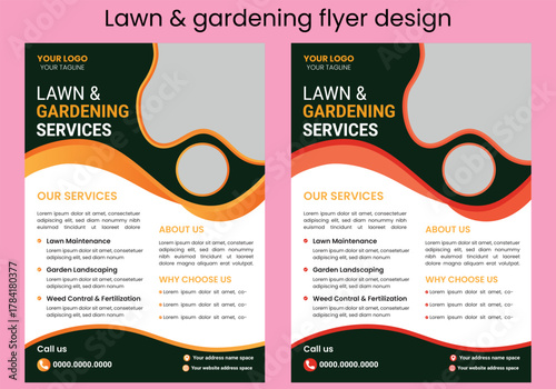 This editable social media flyer template enhances your garden services' online presence. It is perfect for promoting landscaping, lawn care, and outdoor design services across various platforms.