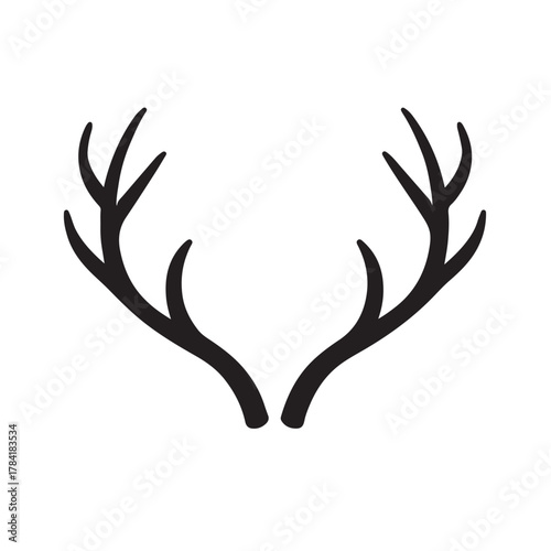 Simple black and white icon of a house with a smoking chimney