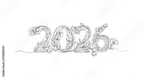 Intricate black and white line art illustration of a stylized human face composed of abstract elements