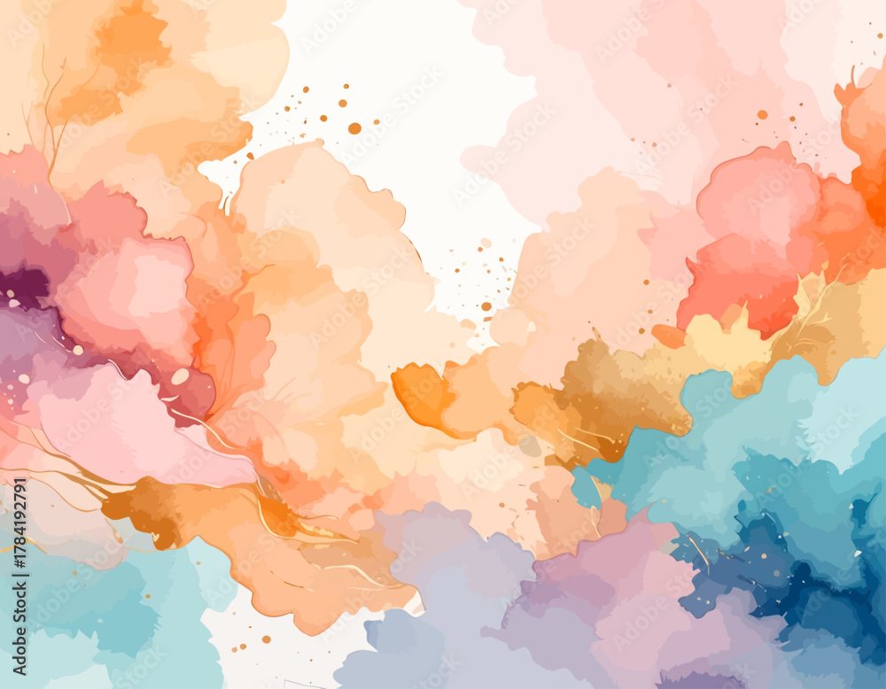 Obraz premium Abstract Watercolor Splash Background.