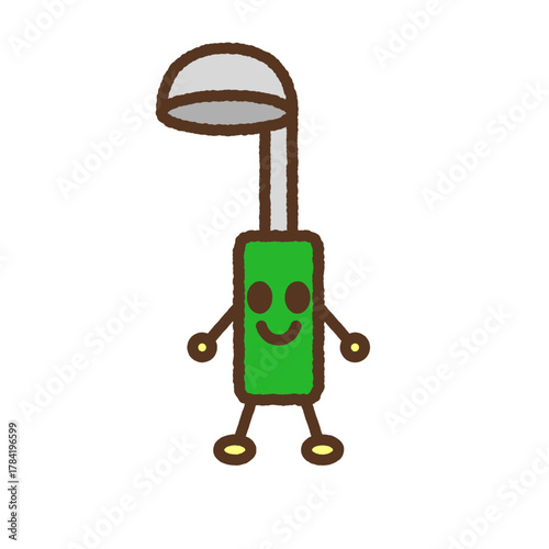 手書き風のキャラクター単品アイコンイラスト　お玉