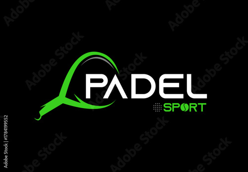 Padel  sport logo great for clubs, courts, padel shops, etc.


