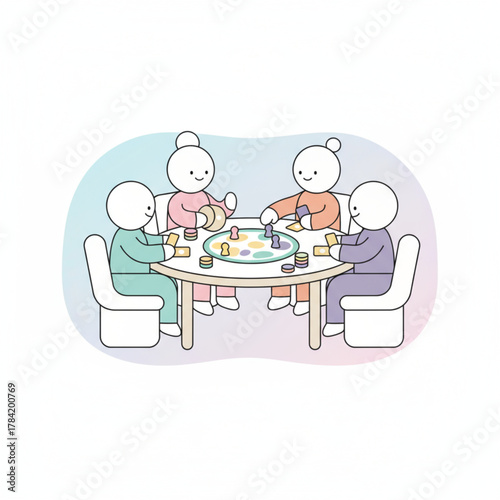 Friends Socializing and Casual Discussion