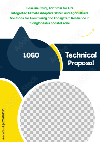 Technical proposal cover design for climate adaptive water and agricultural solutions for community and ecosystem resilience