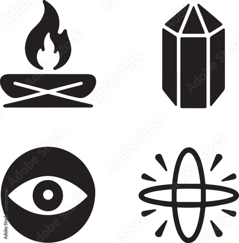 Mystical Symbols for Spirituality and Energy
