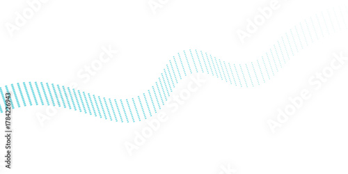Vector wave lines smooth flowing dynamic blue purple pink gradient isolated on white background for concept of technology, digital, communication, science, music