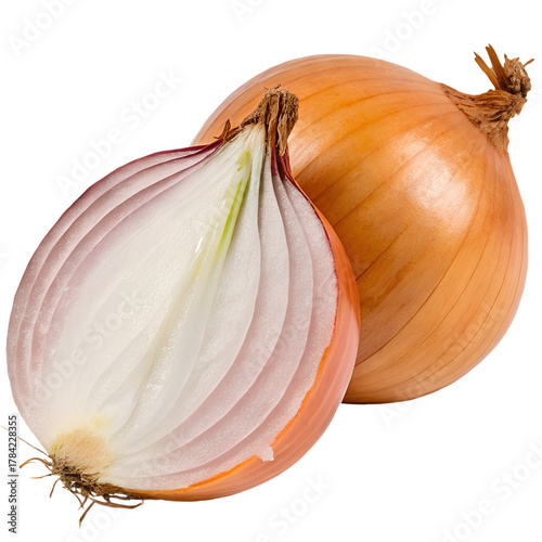 Onion isolated on white background