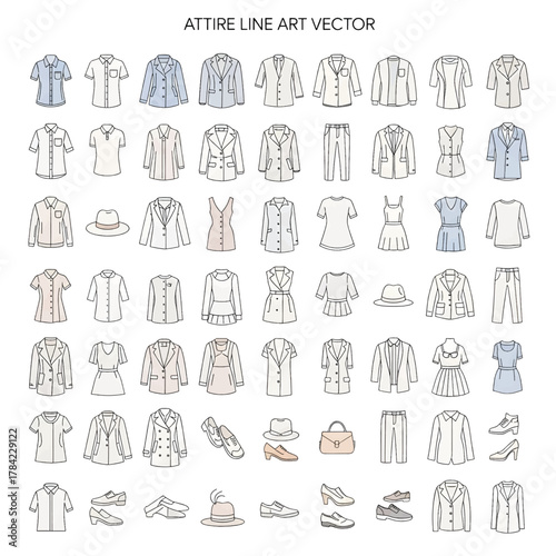 Modern Attire Line Fashion Design, Stylish Clothing Collection