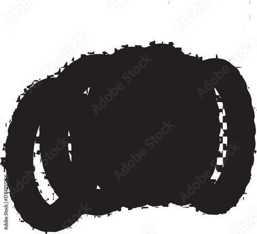 Black Motorcycle Silhouette: A striking silhouette of a motorcycle against a clean background, embodying speed, freedom, and the open road.