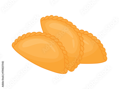 Empanadas Snack Dessert Food Vector Illustration