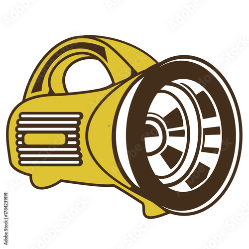 Flashlight icon vector illustration