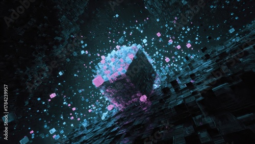 Time Warp Pixel Explosion with Large Left Copy Space