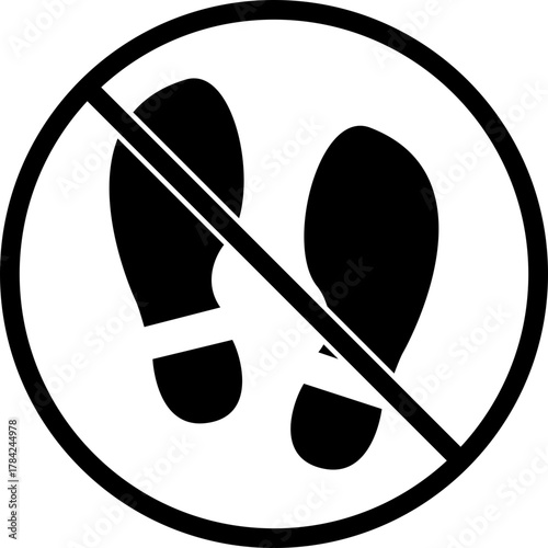 Do not step on it sign