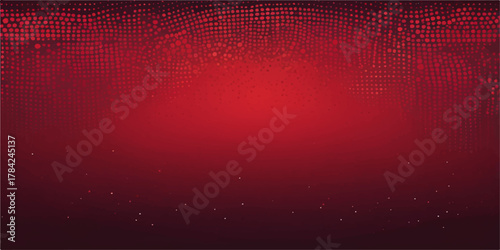 Abstract red grunge texture background with digital mosaic pattern and futuristic light glow