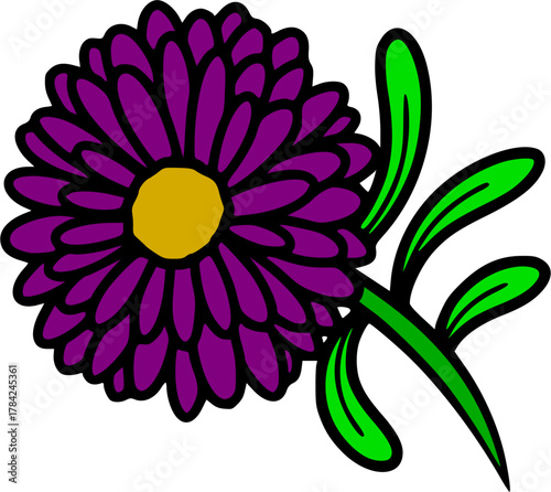 Imperial Chrysanthemum Flower Vector, Asian Floral Emblem, Royalty, Fall Decor.